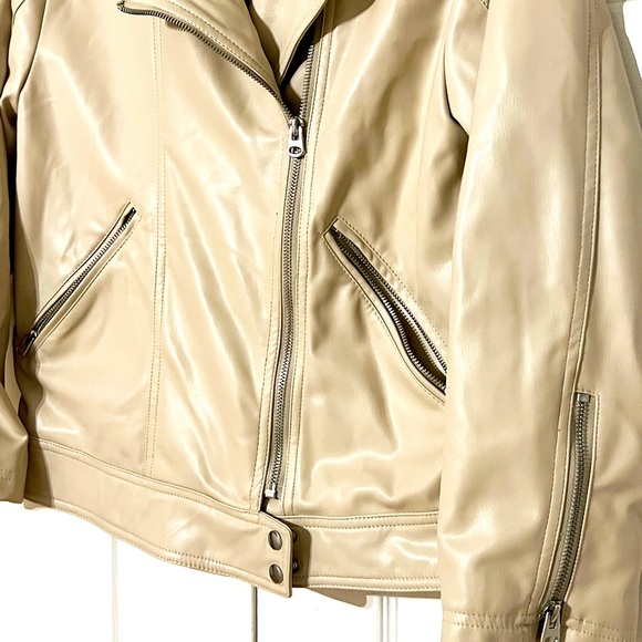 BNWT Zara Faux Leather Biker Jacket - Picture 3 of 4